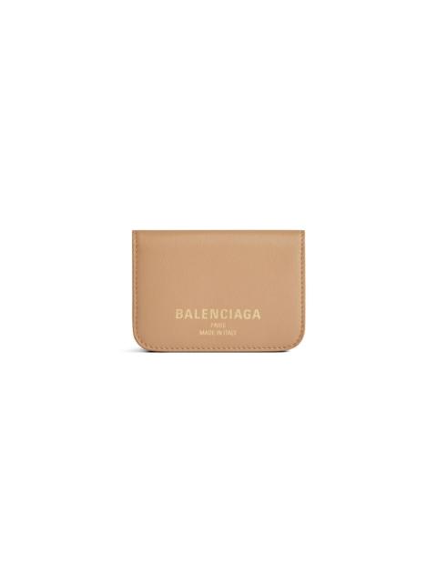 BALENCIAGA Women's Cash 2.0 Mini Wallet  in Latte