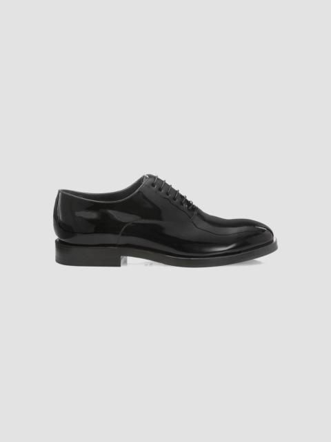 Brunello Cucinelli Men's Patent Leather Tuxedo Shoes - Nero