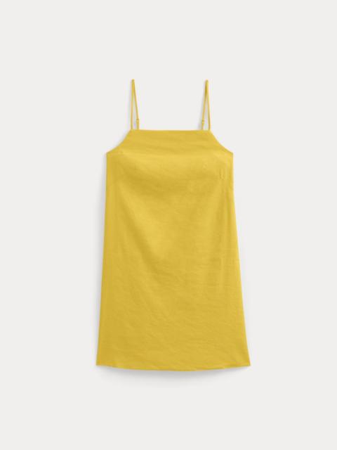 EVERLANE MINI SHIFT DRESS IN STRETCH LINEN