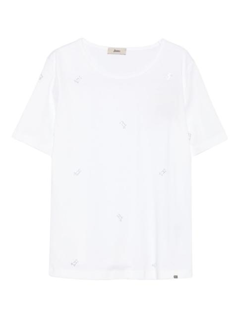 Herno rhinestone-embellished short-sleeve t-shirt
