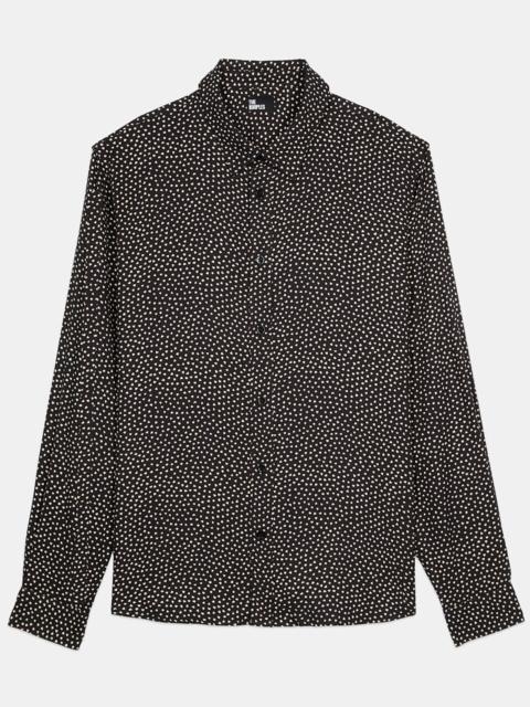 The Kooples BLACK AND WHITE HEARTS PRINTED SHIRT