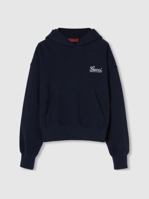 GUCCI Cotton jersey hooded sweatshirt