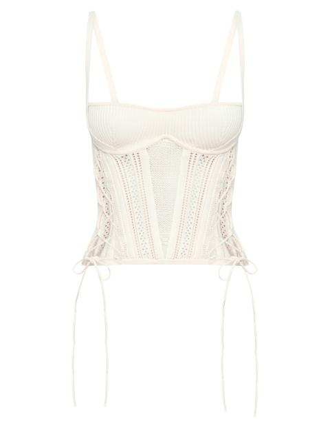 Laced openwork corset