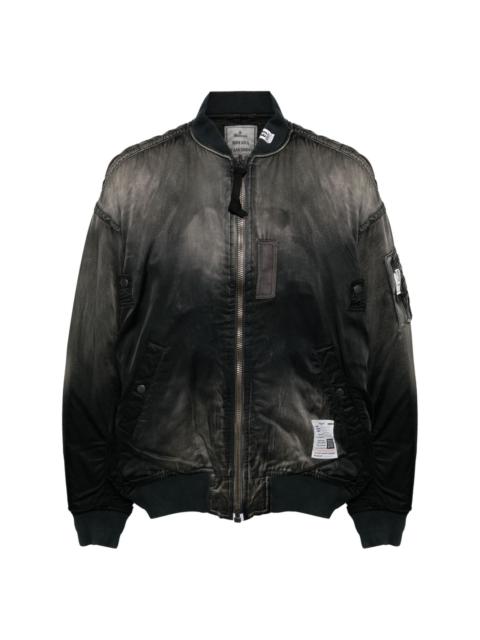 aged flight jacket