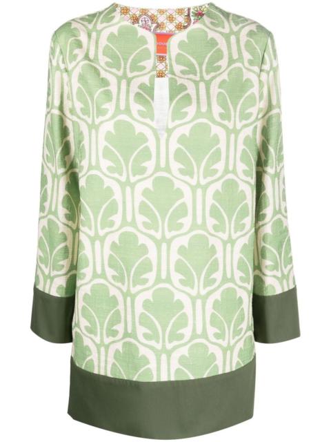 La DoubleJ graphic print mini dress