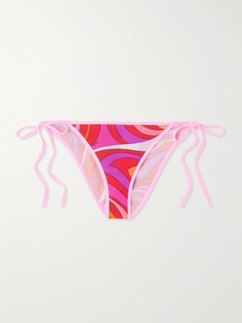PUCCI Marmo printed bikini briefs Fuchsia