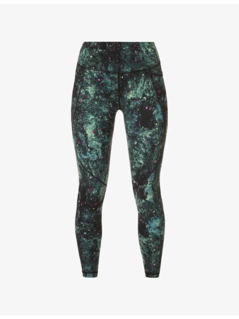 Sweaty Betty Power 7/8 Graphic-Print High-Rise Stretch-Jersey Leggings