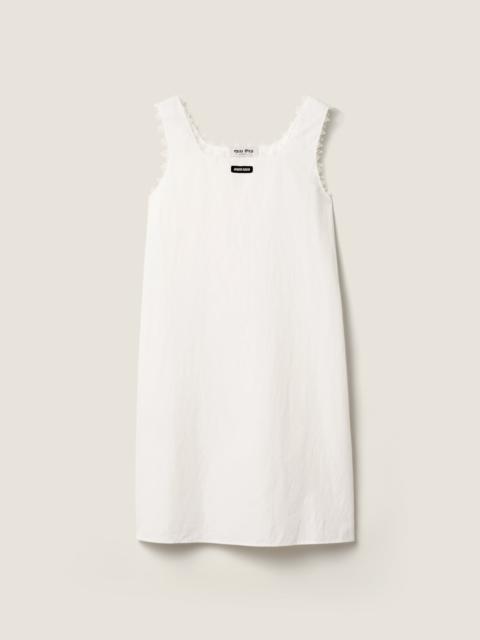 Miu Miu Slubbed poplin dress