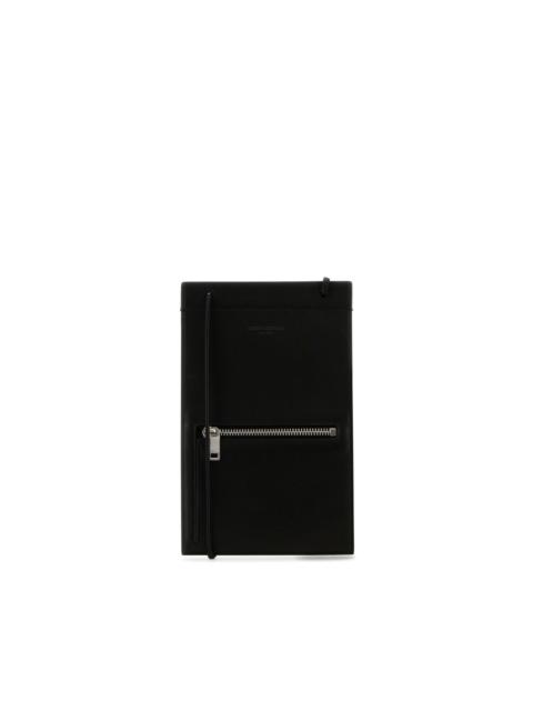 SAINT LAURENT leather card holder
