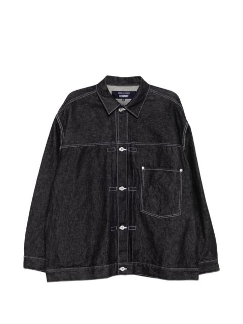 contrast-stitch denim jacket
