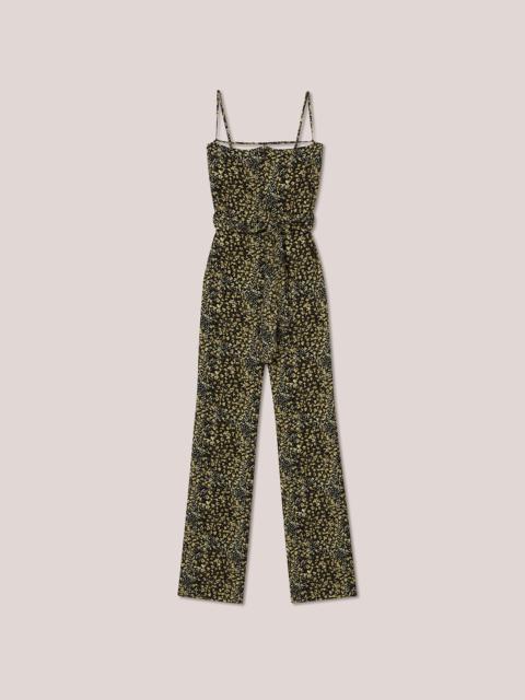 Nanushka CADO - Crepe melange tie-waist jumpsuit - Tiny Leopard