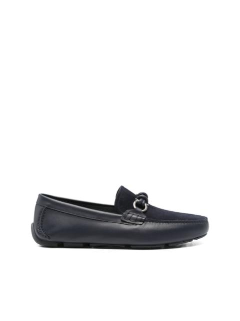 FERRAGAMO leather gancini loafers