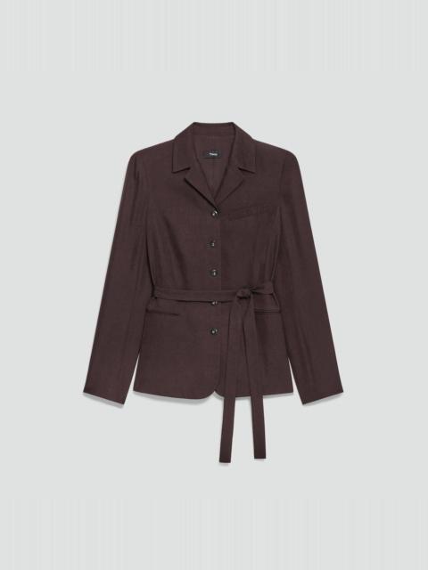 Theory Tie-Waist Jacket in Washed Twill