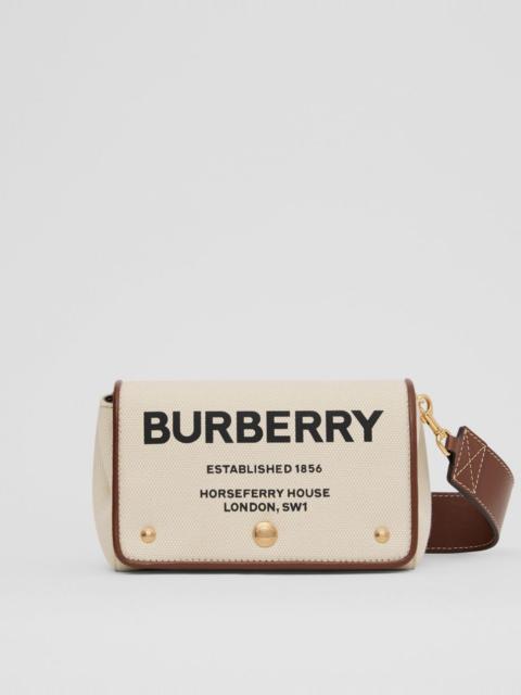 Burberry Small Horseferry Print Cotton Canvas Crossbody Bag