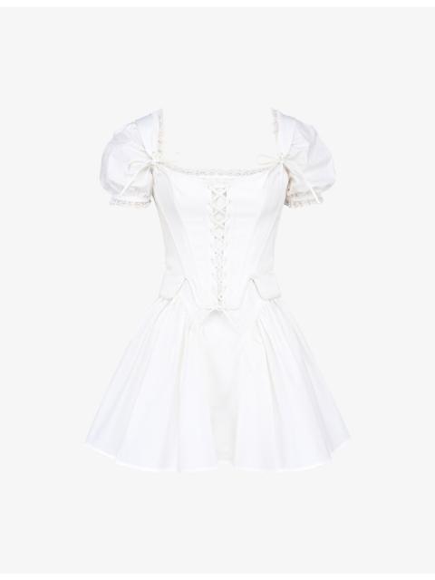 House of CB Lili Detachable-Corset Cotton Mini Dress