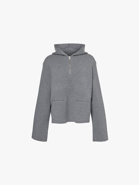 Aman hood wool-blend hoody