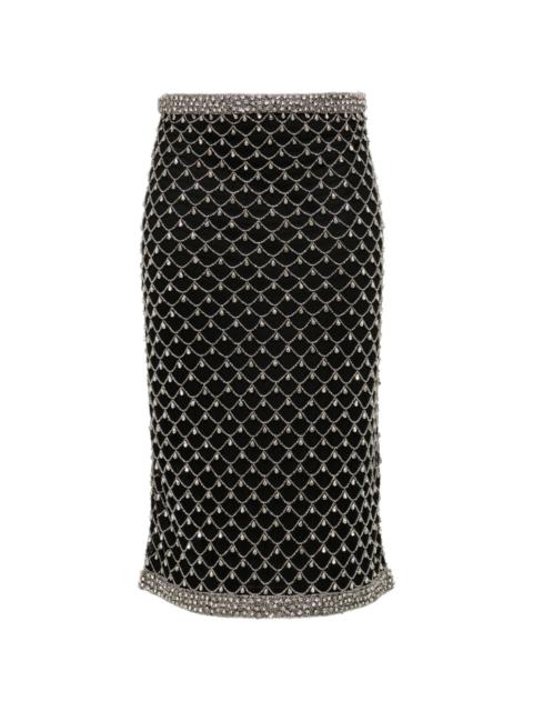 PINKO crystal-embellished skirt