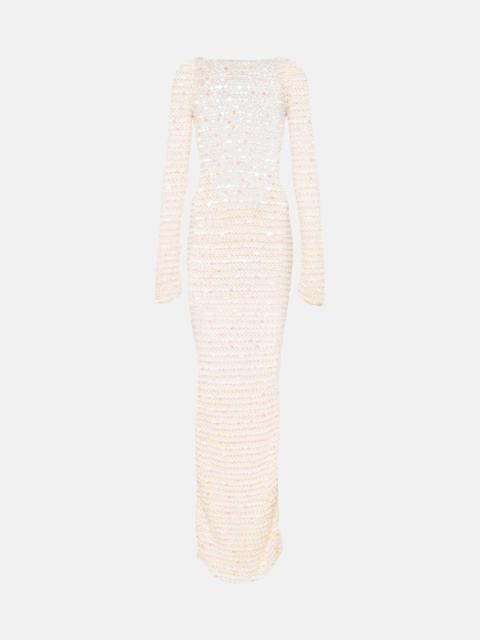 AYA MUSE Sequined maxi dress