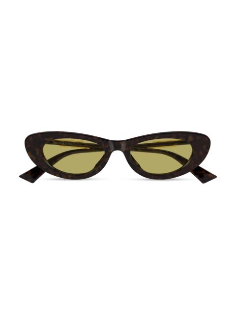 Bottega Veneta Women's Snap Ribbon 51MM Cat-Eye Sunglasses - Brown Green