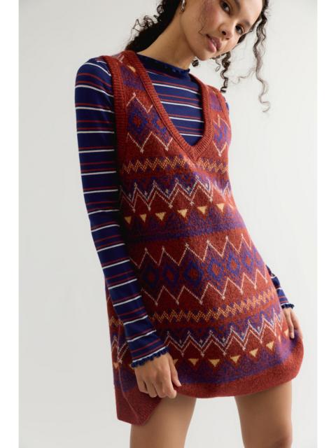 FREE PEOPLE Rowan Barrel Sweater Mini Dress