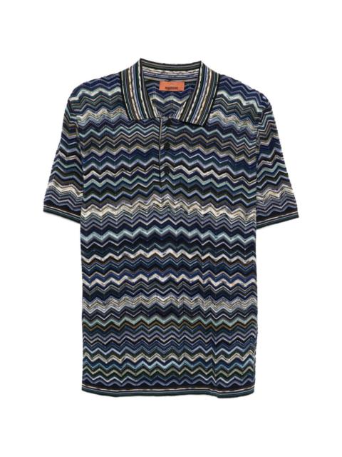 Missoni zigzag-pattern polo shirt