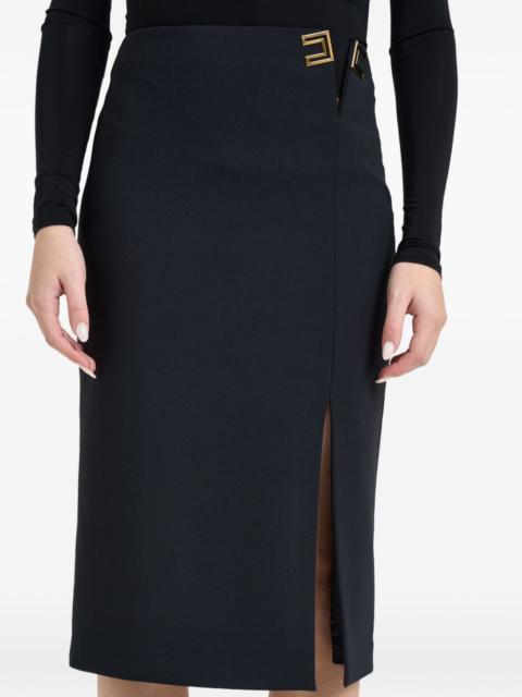 ELISABETTA FRANCHI buckle split skirt