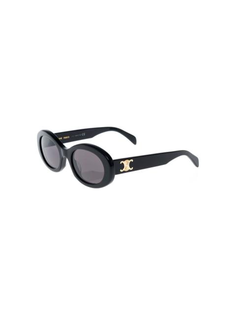 CELINE Céline Woman's Triomphe Black Acetate Sunglasses With Logo