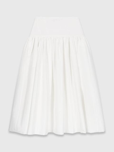 maje Long taffeta skirt