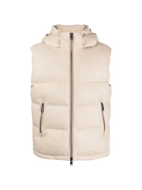 Brioni quilted hooded gilet