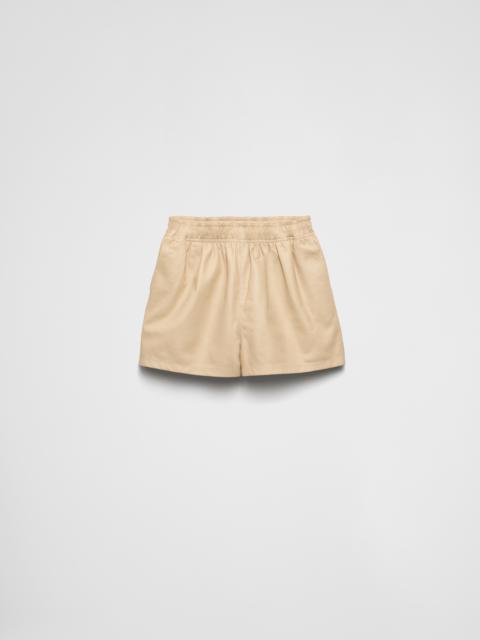 Prada Nappa leather shorts