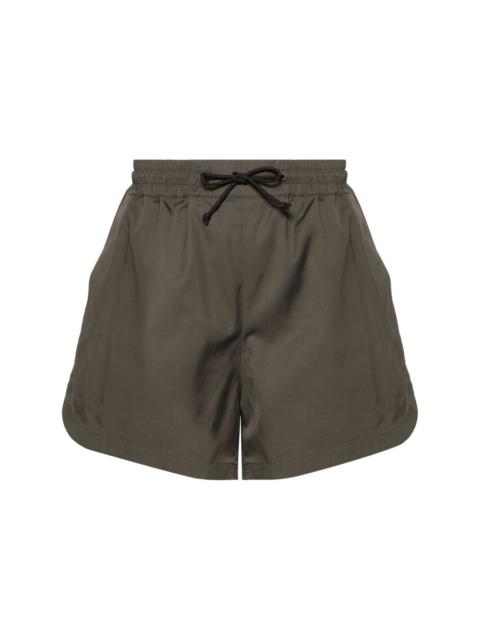 Yves Salomon side-slits twill shorts
