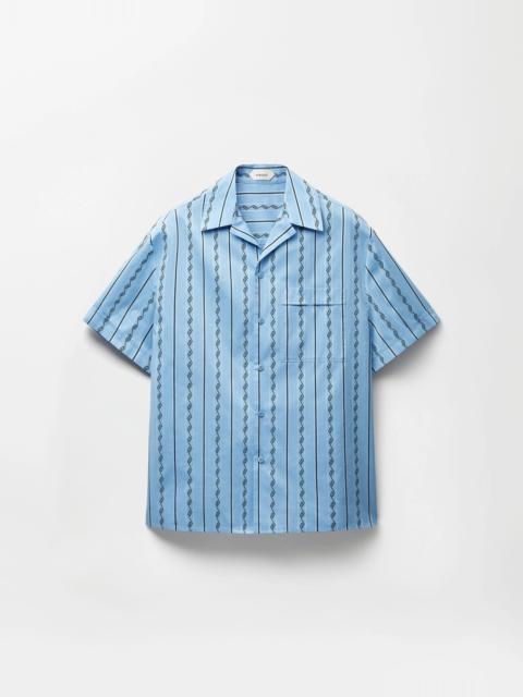 VERSACE Jacquard Cotton-Silk Regular Shirt