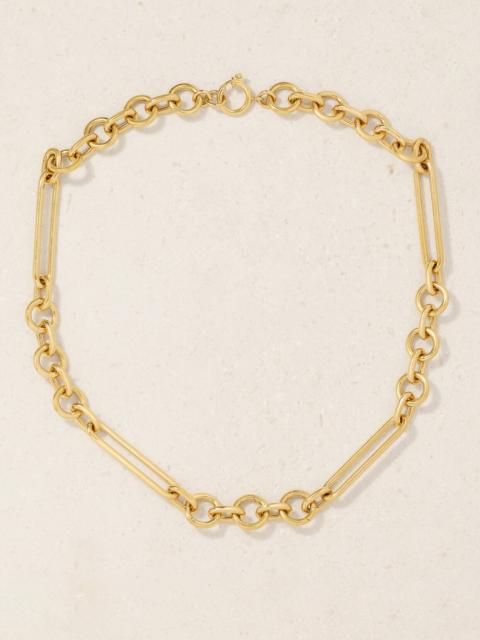 FOUNDRAE Oversized Mixed Clip 18-karat Recycled Gold Necklace