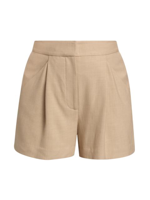 VERONICA BEARD Women's Marbeau Pleated Shorts - Stone Khaki