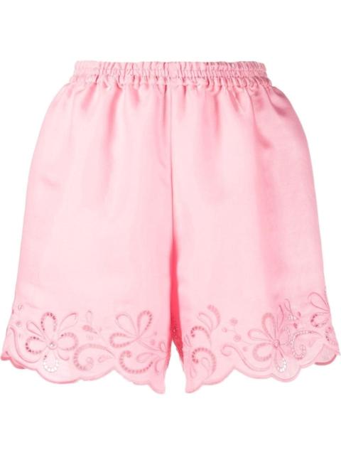Moschino lace-trimmed shorts