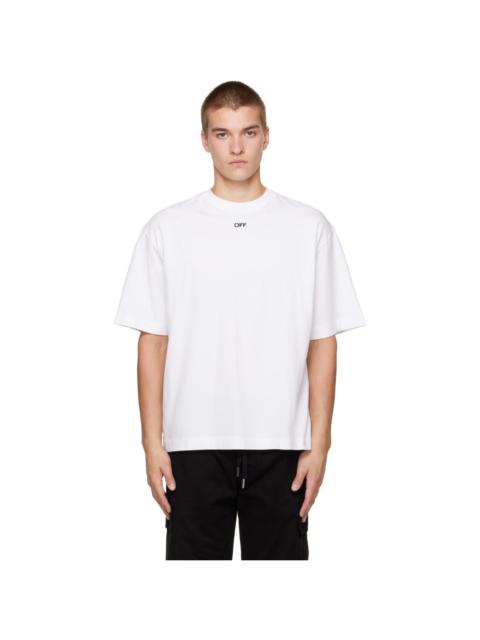 Off-White White Scribble Narciso Skate Short Sleeve T-shirt