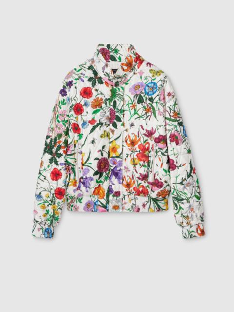 GUCCI Printed quilted twill jacket