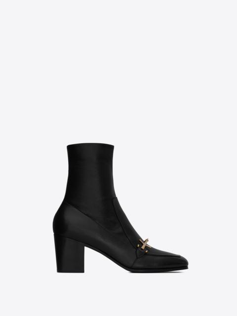 SAINT LAURENT beau boots in smooth leather