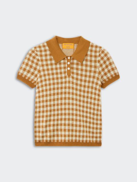 GUEST IN RESIDENCE Gingham Shrunken Polo