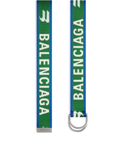 BALENCIAGA Men's D Ring Belt in Green