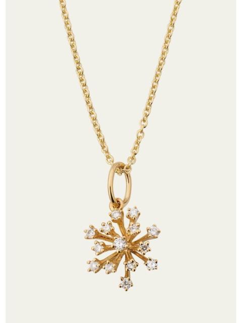 SYDNEY EVAN Small Stone Burst Pendant Necklace