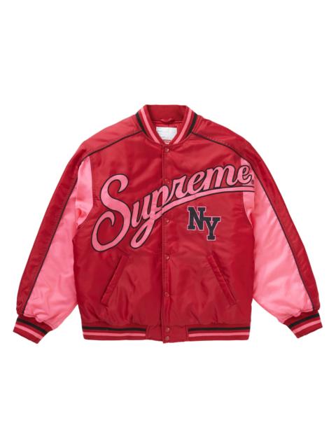 Supreme Supreme Veritas Varsity Jacket Red | REVERSIBLE
