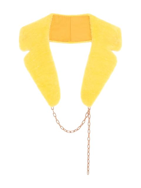 GABRIELA HEARST Demeter Coat Collar in Yellow Shearling