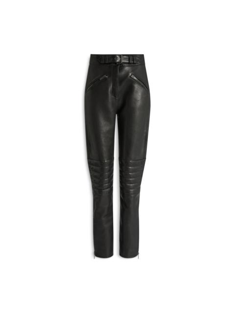 Balmain Lambskin biker trousers