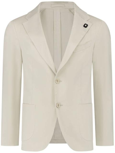 LARDINI brooch-detail single-breasted blazer