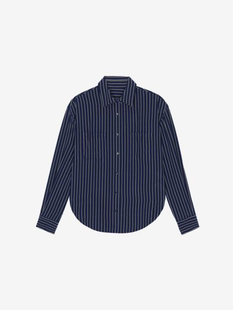 The Frankie Shop Lui 줄무늬 짠 셔츠