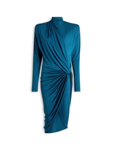 Balmain Draped flowing jersey dress