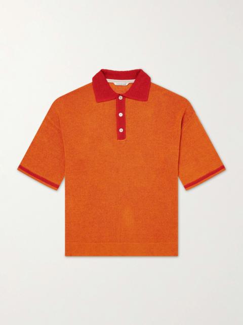 A KIND OF GUISE Open-Knit Organic Cotton and Linen-Blend Polo Shirt
