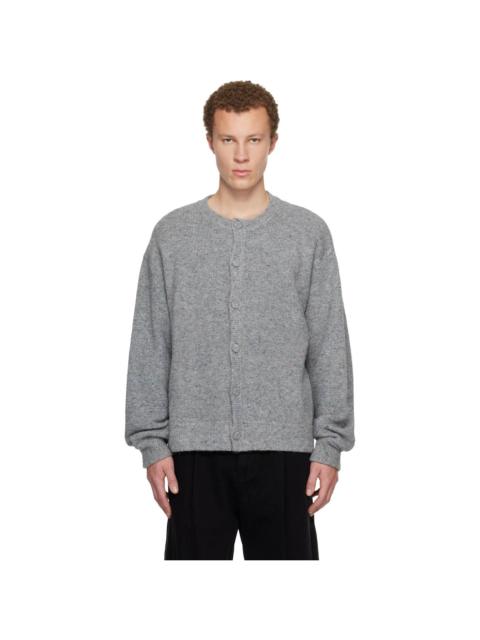 Wooyoungmi Gray Crewneck Cardigan