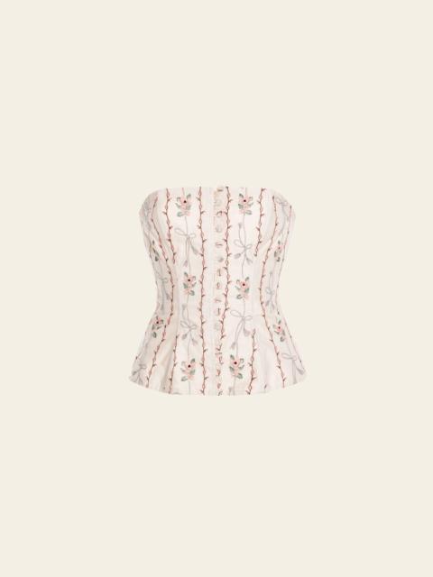 Agua by Agua Bendita Abelia Navegante Cropped Top